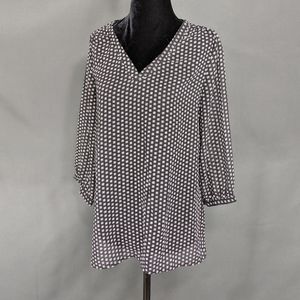 Sheer Quarter Sleeve Women's Top